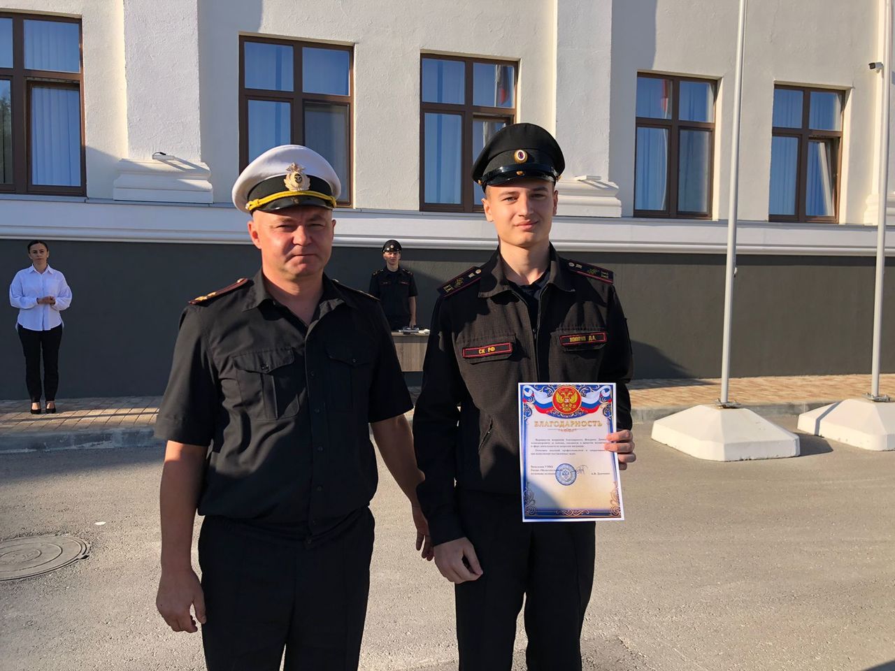 Севастопольского кадета СК России поощрили за активную волонтерскую деятельность